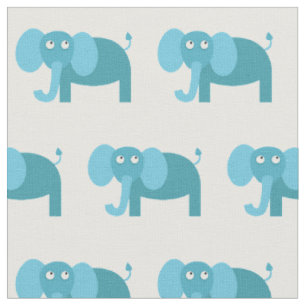 Tissu Mignon Éléphant Enfant Bébé Nurserie Blanc
