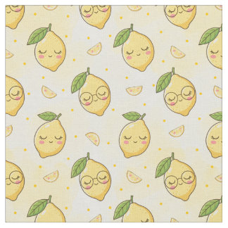 Tissu Mignon motif de fruits d'été Kawaii, aquarelle dou