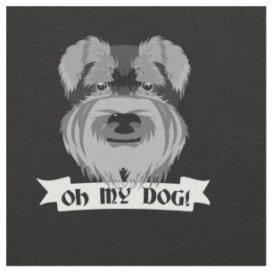 Tissu Mignon Schnauzer Oh Mon Chien