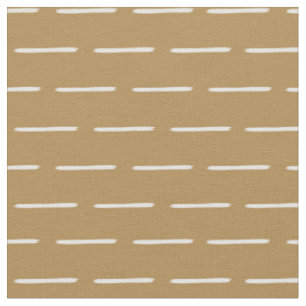 Tissu Minimaliste Lignes Ivoire sur Orange Gris Foncé