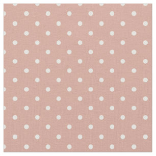 Tissu Minimaliste Moderne Fille aux pois Rose rose