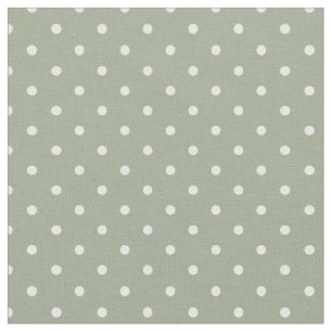 Tissu Minimaliste Moderne Pois Neutre Vert Sauge