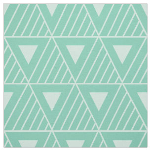 Tissu Mint Triangles Motif moderne Arrière - plan person
