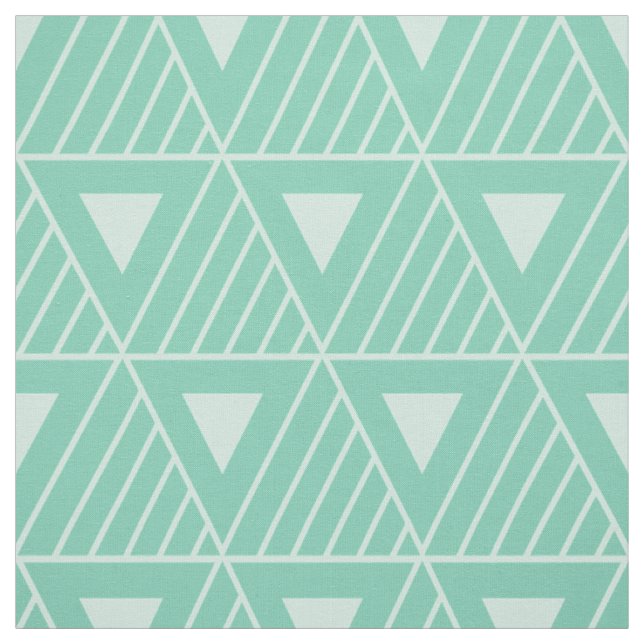 Tissu Mint Triangles Motif moderne Arrière - plan person (Échantillon)