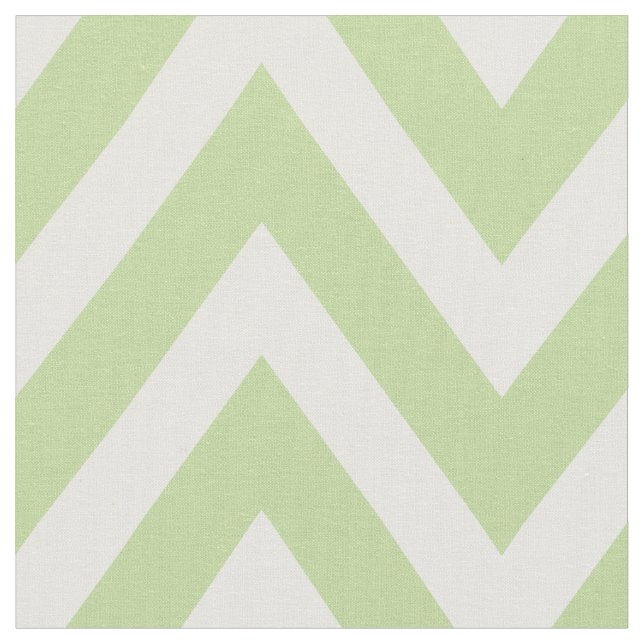 Tissu Mint Vert moderne Chevron Grande échelle (Fermer)