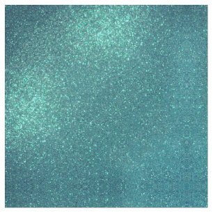 Tissu Mitter Chic Elegant Teal Blue Sparkly