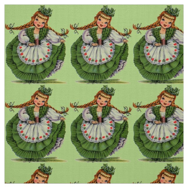 Tissu Mlle irlandaise vintage (Échantillon)