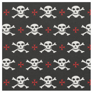 Tissu mode Crâne & Croix - Pirates / Halloween