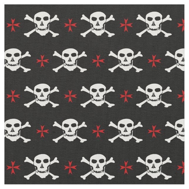 Tissu mode Crâne & Croix - Pirates / Halloween (Fermer)