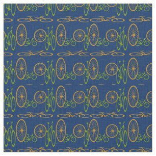 Tissu Modèle de bicyclette et de roue