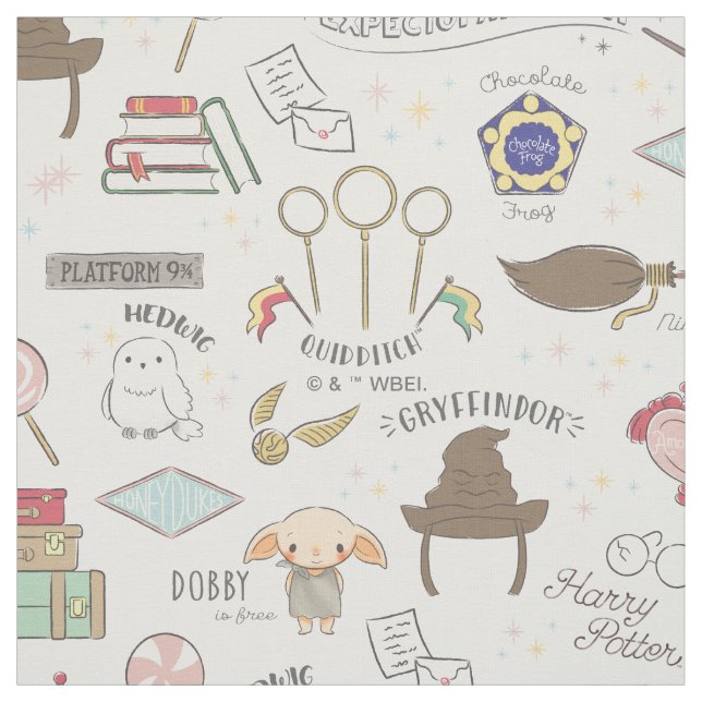 Tissu Modèle de magie miniature HARRY POTTER™ (Échantillon)