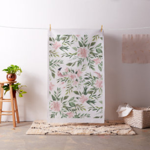 Tissu Modèle flamant floral