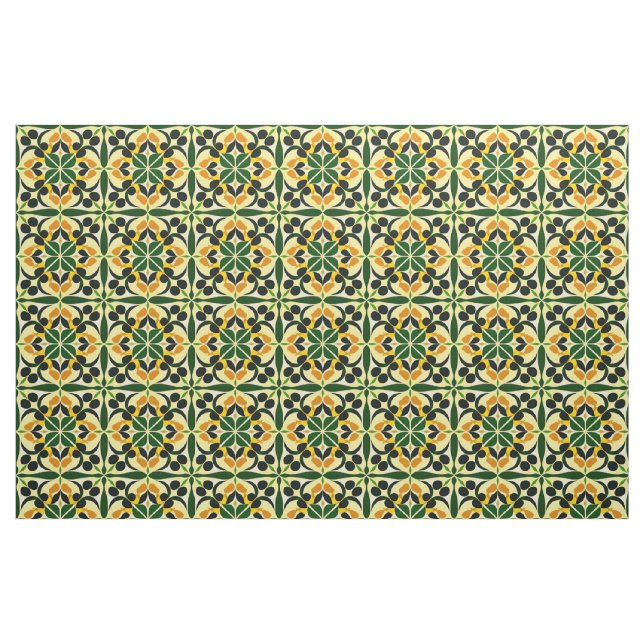 Tissu Modèle Floral Abstrait coloré (Fat Quarter)
