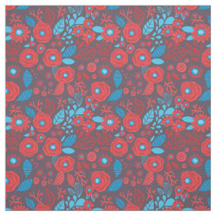 Tissu Modèle floral de Doodle