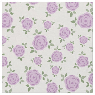 Tissu Modèle floral de lavande mignonne