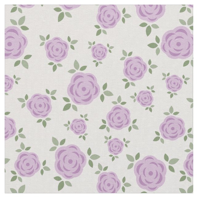 Tissu Modèle floral de lavande mignonne (Fermer)