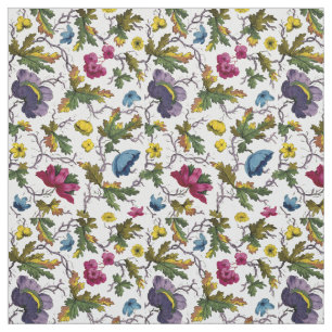 Tissu Modèle Floral de l'époque géorgienne antique Impre