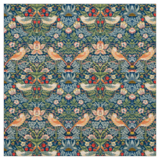 Tissu Modèle floral de William Morris Strawberry Thief