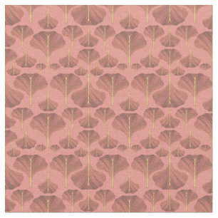 Tissu Modèle floral Ginkgo vintage