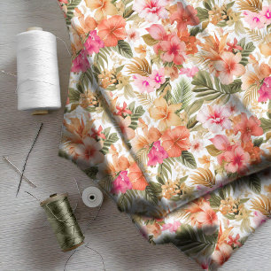 Tissu Modèle floral hawaïen coloré ID1092