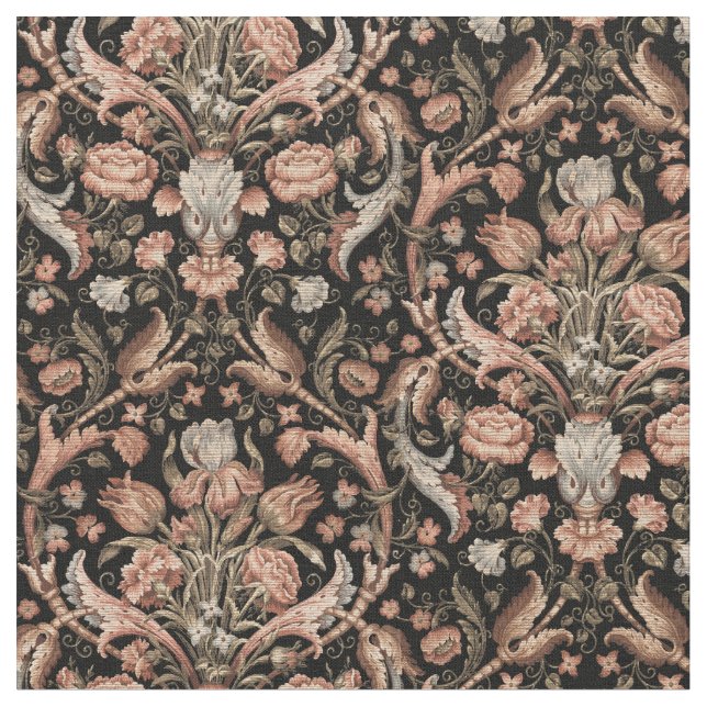 Tissu Modèle Floral vintage (Fermer)