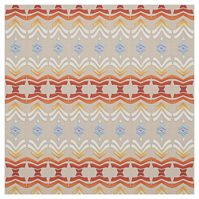 Tissu modèle géométrique de style de Bohème ethnique (Échantillon)