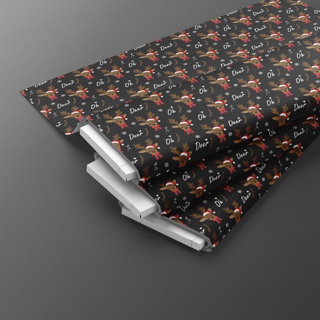 Tissu Modèle sans couture de Noël de renne Oh cerf (Créateur téléchargé)