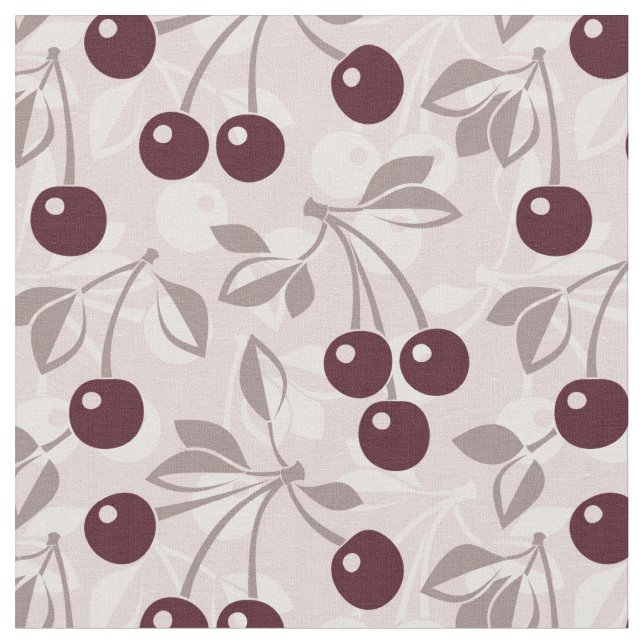 Tissu Modelez avec les cerises 2 (Fermer)