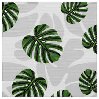 Tissu Modern Boho Botanical Leaves Pattern