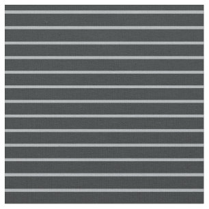 Tissu moderne chic à rayures noires et grises