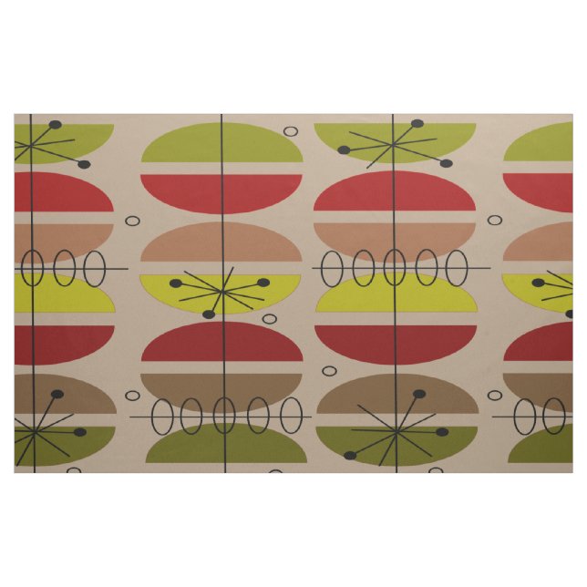 Tissu moderne d'abrégé sur brun de la moitié du (Yard)