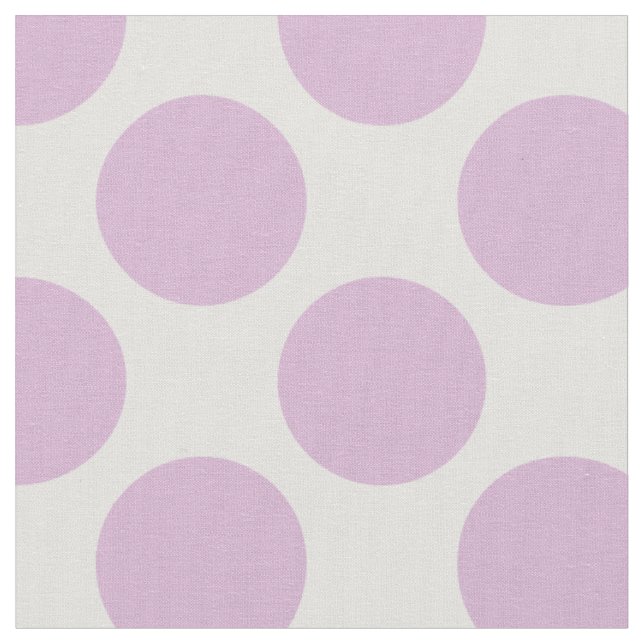 Tissu Moderne Lilac violet et blanc Grands Pois (Fermer)