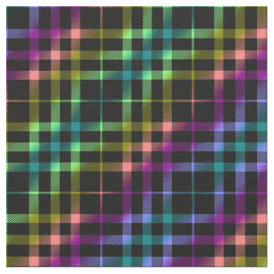 Tissu Moderne Lright Plaid Unisex Rainbow Motif Pride
