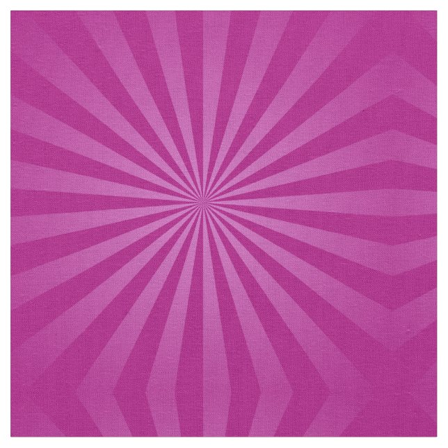 Tissu Moderne Magenta Sun Ray Motif (Fermer)