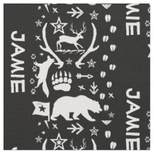 Tissu Moderne Personnalisé Ours Fox Deer Boys Room