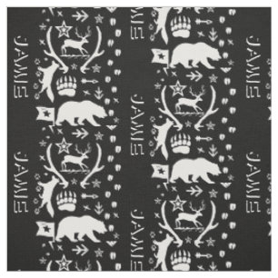 Tissu Moderne Personnalisé Ours Fox Deer Boys Room