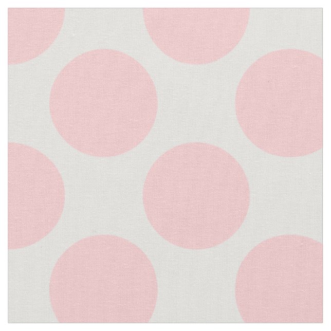 Tissu Moderne Pois rose clair et blanc (Fermer)