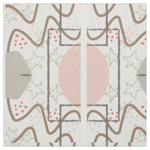 Tissu moderne Sky Mid Century
