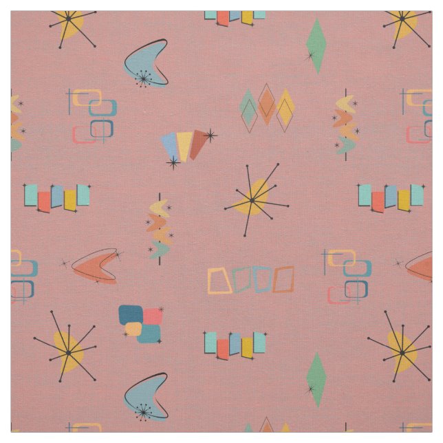 Tissu Moderne Texturé Pêche Poussiéreuse du Milieu du Si (Échantillon)