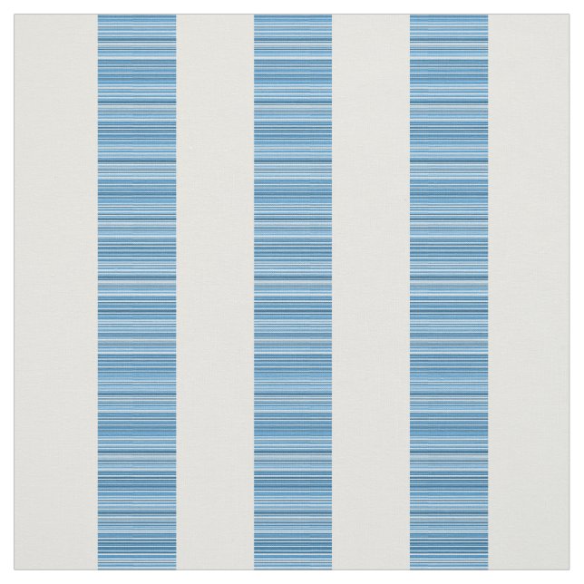 Tissu moderne vertical blanc bleu de rayures (Échantillon)