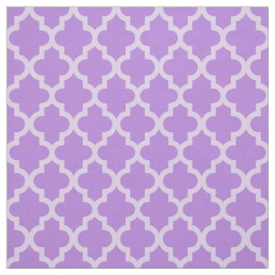 Tissu Modes marocains Quatrefoil de lavande