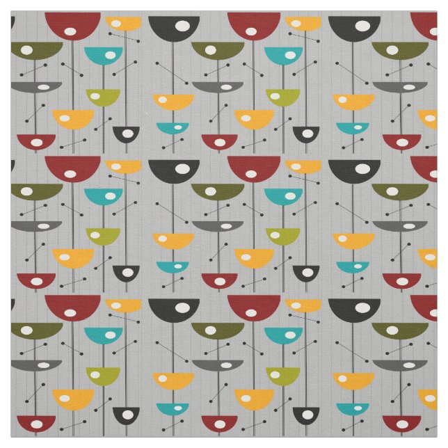 Tissu Moitié-lune du milieu du siècle (Échantillon)