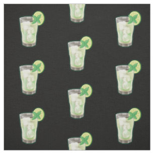 Tissu Mojito Cocktail Motif