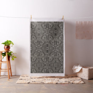 Tissu Mola Bird - Noir Blanc 2020 Version