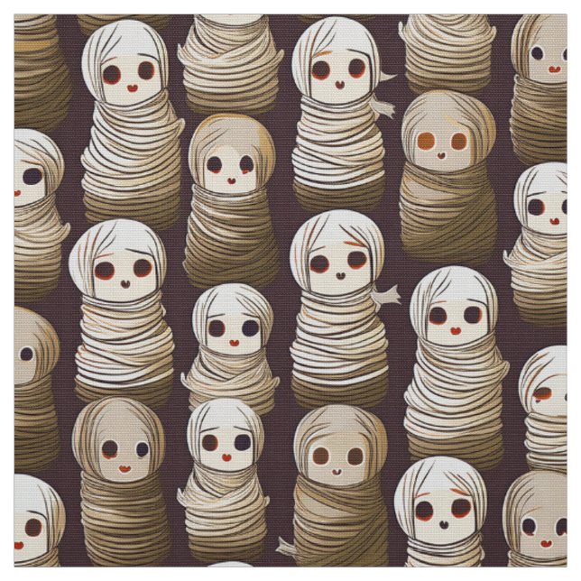 Tissu momies d'Halloween (Échantillon)