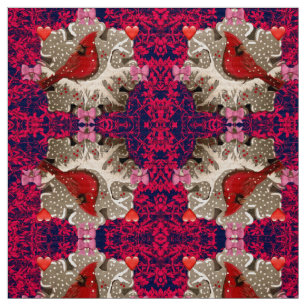 Tissu Mon cardinal Valentine Fabric