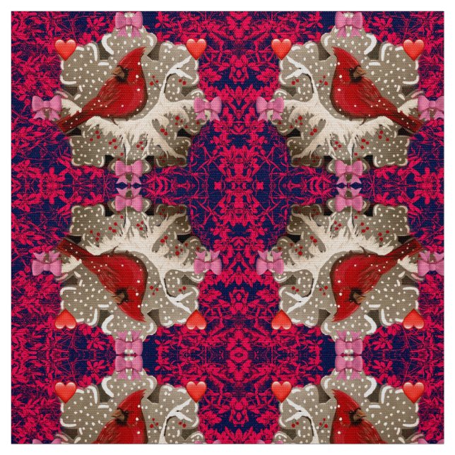 Tissu Mon cardinal Valentine Fabric (Échantillon)
