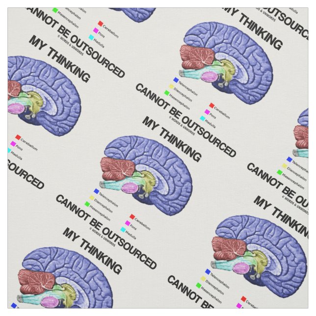 Tissu Mon Pensée Ne Peut Pas Être Sous-Traitée Anatomie  (Échantillon)