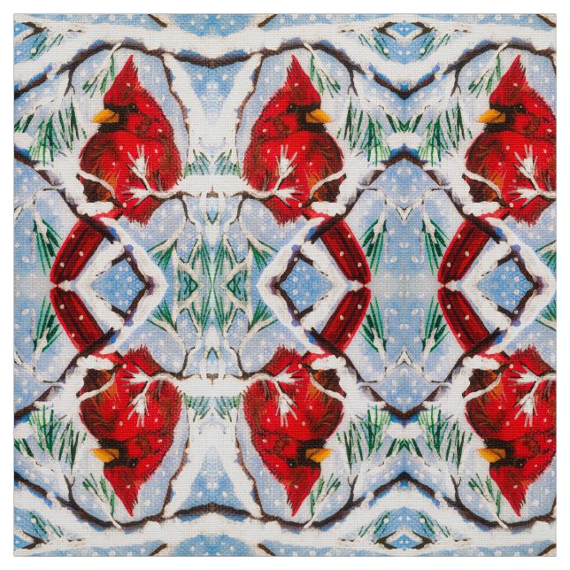 Tissu Mon petit cardinal (Échantillon)