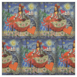 Tissu Mona Lisa Fun Zodiaque Fantaisiste 